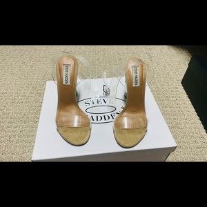 Steve madden clear heels